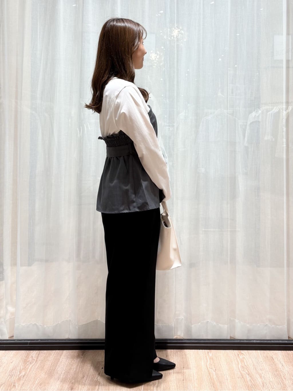 かなさんの「OPAQUE.CLIP｜メタルハートモチーフ ペンダント」を使ったコーディネート