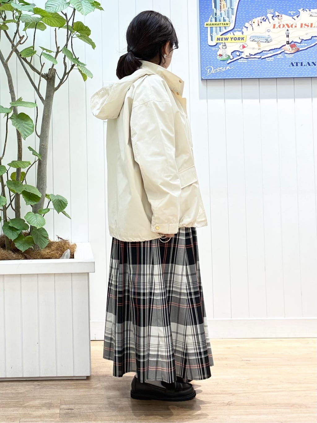 msatoさんの「Dessin｜【撥水/2WAY】フーディーブルゾン」を使ったコーディネート