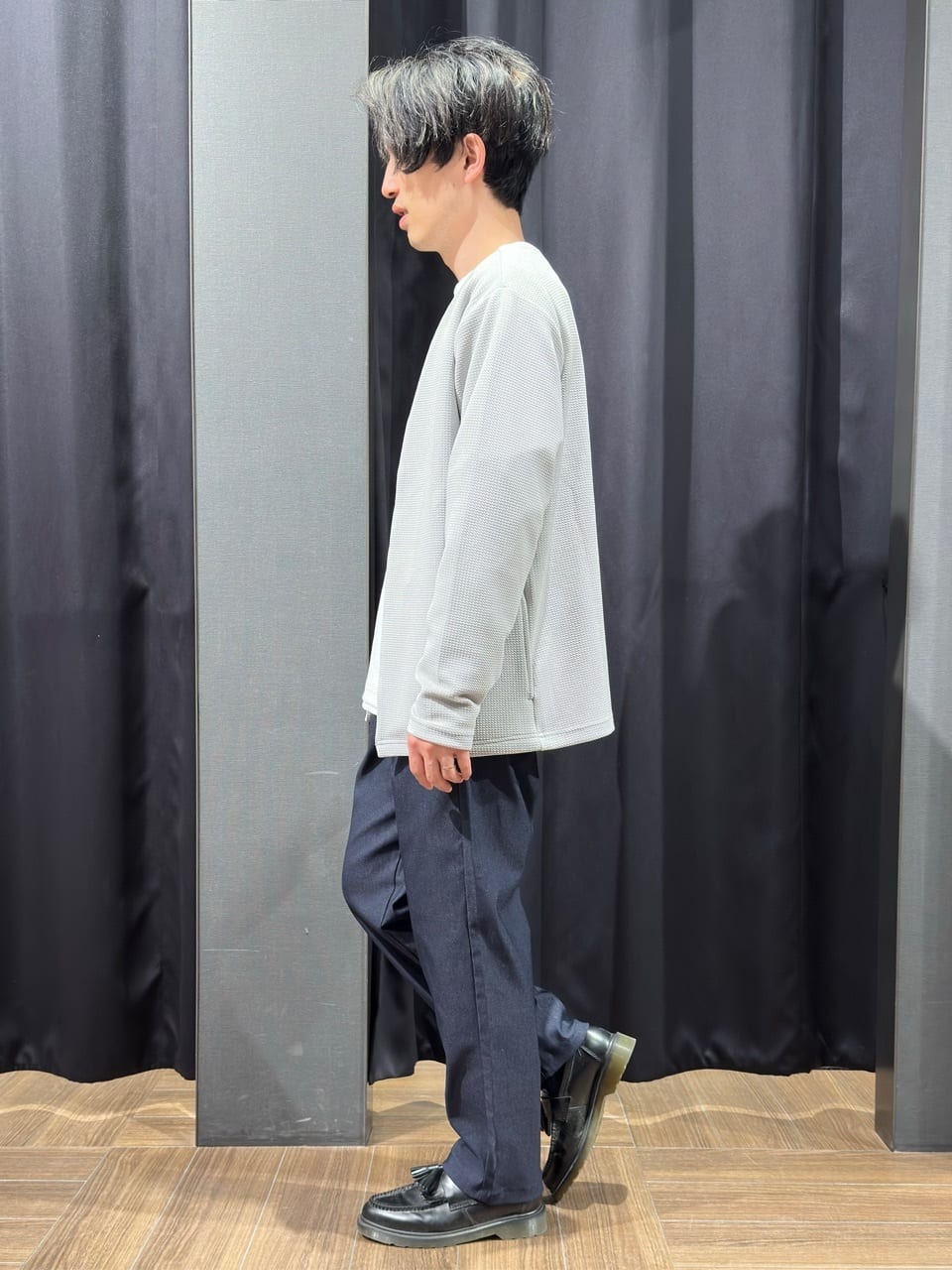 tomoyaさんの「THE SHOP TK｜【2点セット】カーディガン＋半袖Tシャツ 洗濯機OK」を使ったコーディネート