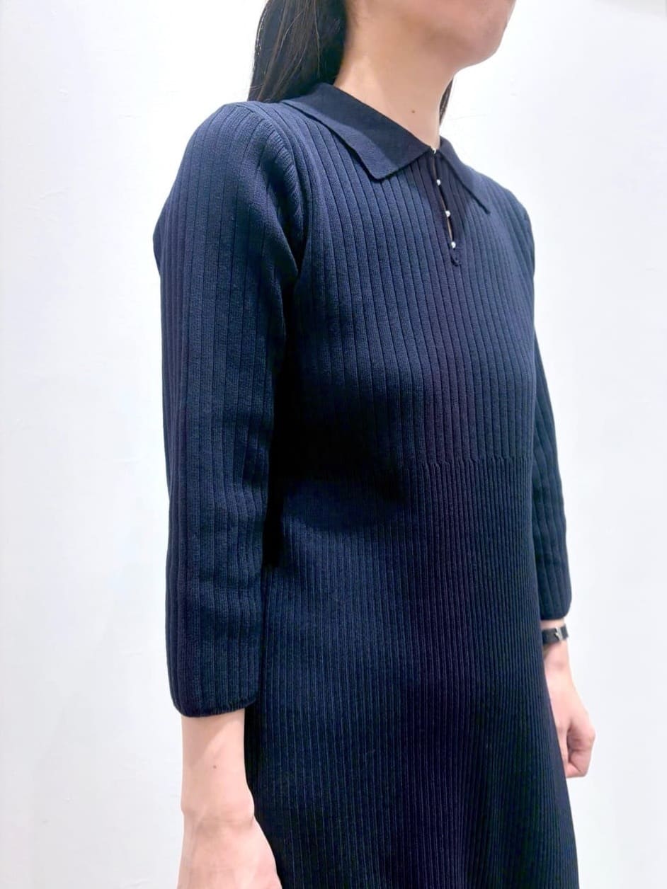 ＷＡさんの「grove｜高評価！【洗える】大人の上品ポロニットワンピース」を使ったコーディネート