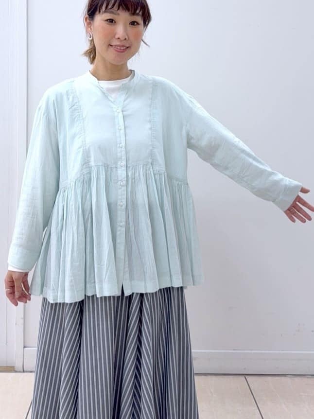 Osawaさんの「Dessin｜ボイルブラウス」を使ったコーディネート
