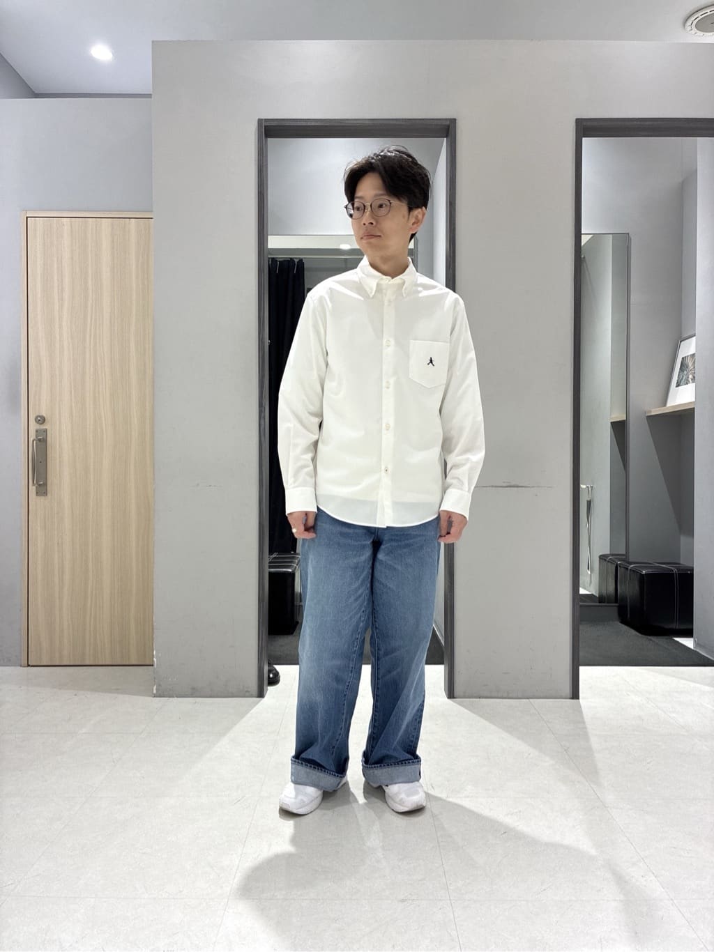 わいずみさんの「TAKEO KIKUCHI｜【洗える】カラースプリングニット」を使ったコーディネート
