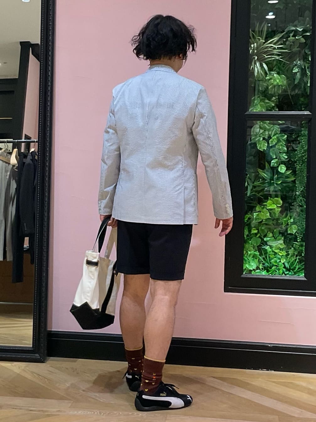 Nagaseさんの「DRESSTERIOR｜◆【吸湿速乾/セットアップ可/ウォッシャブル】COOLMAX シアサッカー サマージャケット」を使ったコーディネート