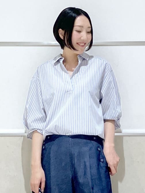 eriko さんの「Dessin｜【洗える】コットンナイロンバルーンヘムブルゾン」を使ったコーディネート