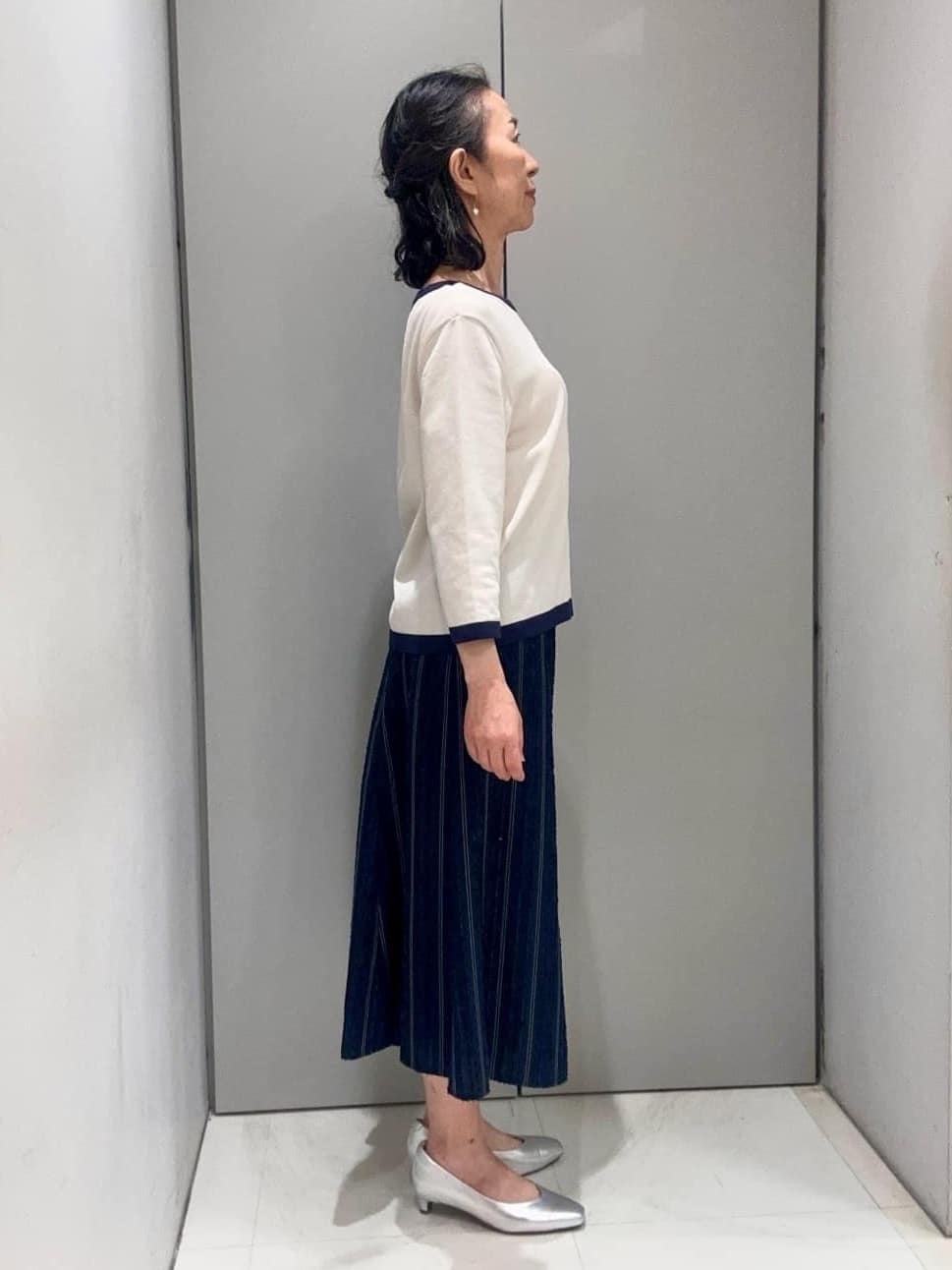 Kouさんの「Reflect｜【アンサンブル可】バイカラーニット」を使ったコーディネート