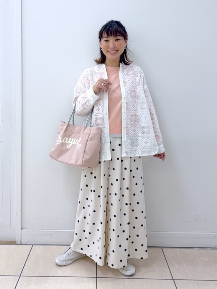 Osawaさんの「Dessin｜【洗える】スクエアレースノーカラーシャツ」を使ったコーディネート