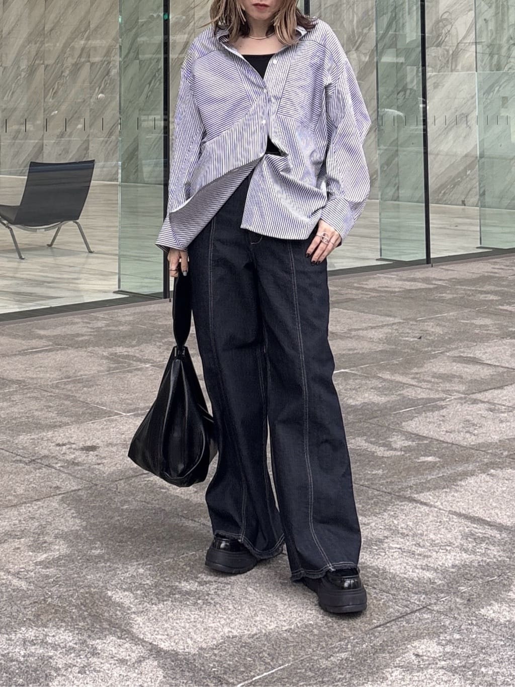 kotakiさんの「INDIVI｜Timeless｜ビッグポケットフォルムシャツ【接触冷感】」を使ったコーディネート