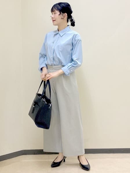  beni_gingerさんの「Reflect｜【羽織りにも◎】タイプライタービッグシャツ」を使ったコーディネート
