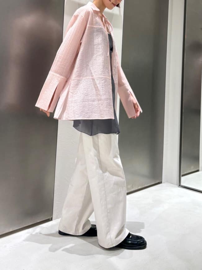 Rielさんの「CODE A｜point neck ribbon shirts」を使ったコーディネート