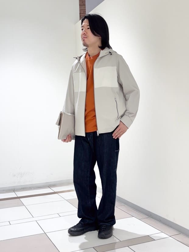及川さんの「TAKEO KIKUCHI｜【KAJIF】フード ブルゾン」を使ったコーディネート