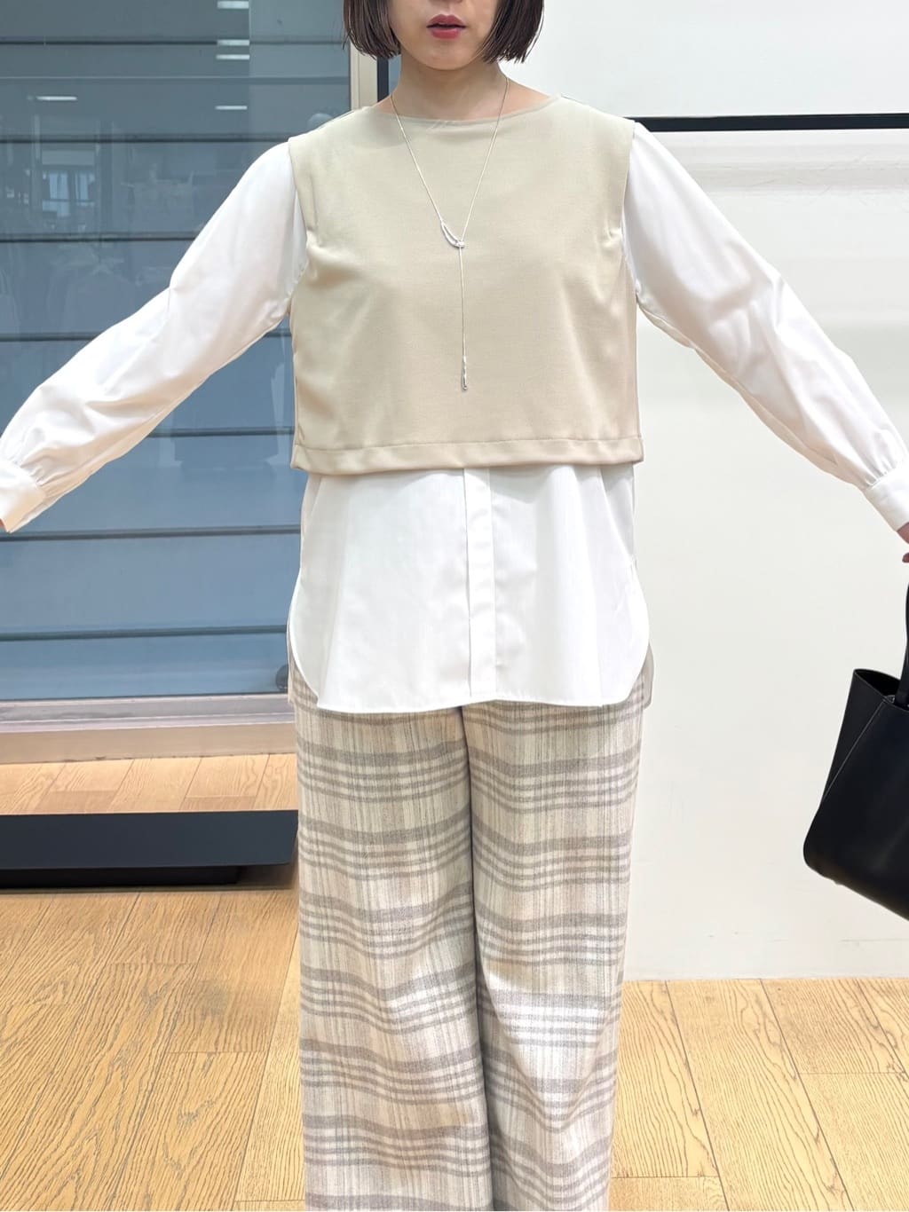 asamiさんの「INDIVI｜【洗える／UVケア】レイヤード風デザイントップス」を使ったコーディネート