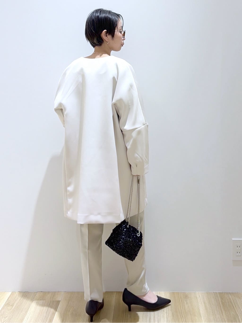 えりさんの「OPAQUE.CLIP｜フォルムスリーブミドルコート【洗濯機OK】」を使ったコーディネート