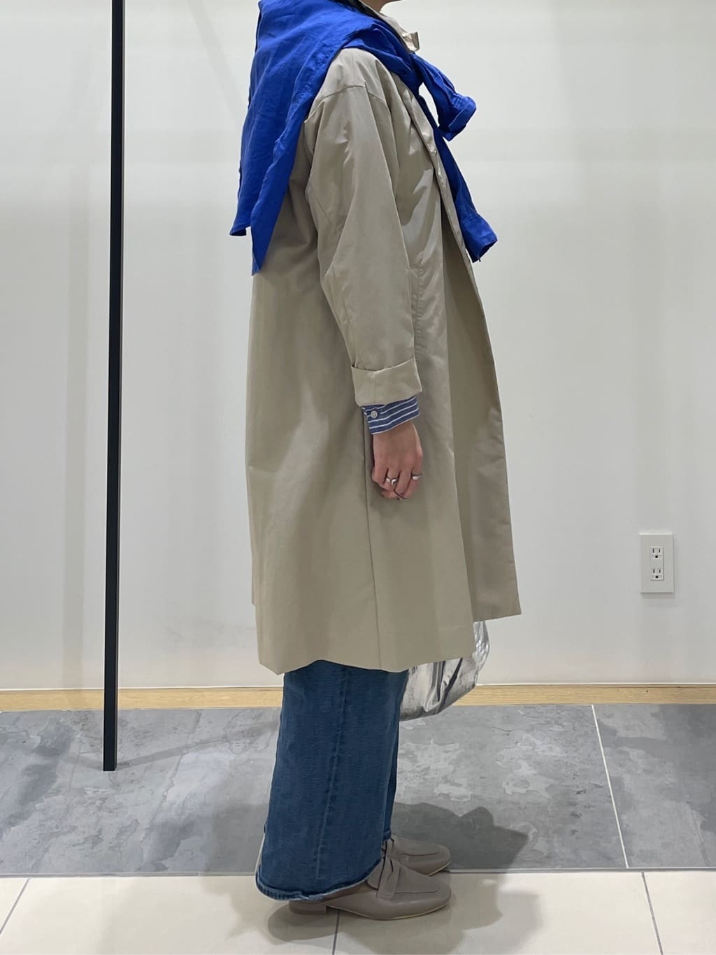 shihoさんの「INDIVI｜【接触冷感／2WAY】カシュクールリネンシャツ」を使ったコーディネート