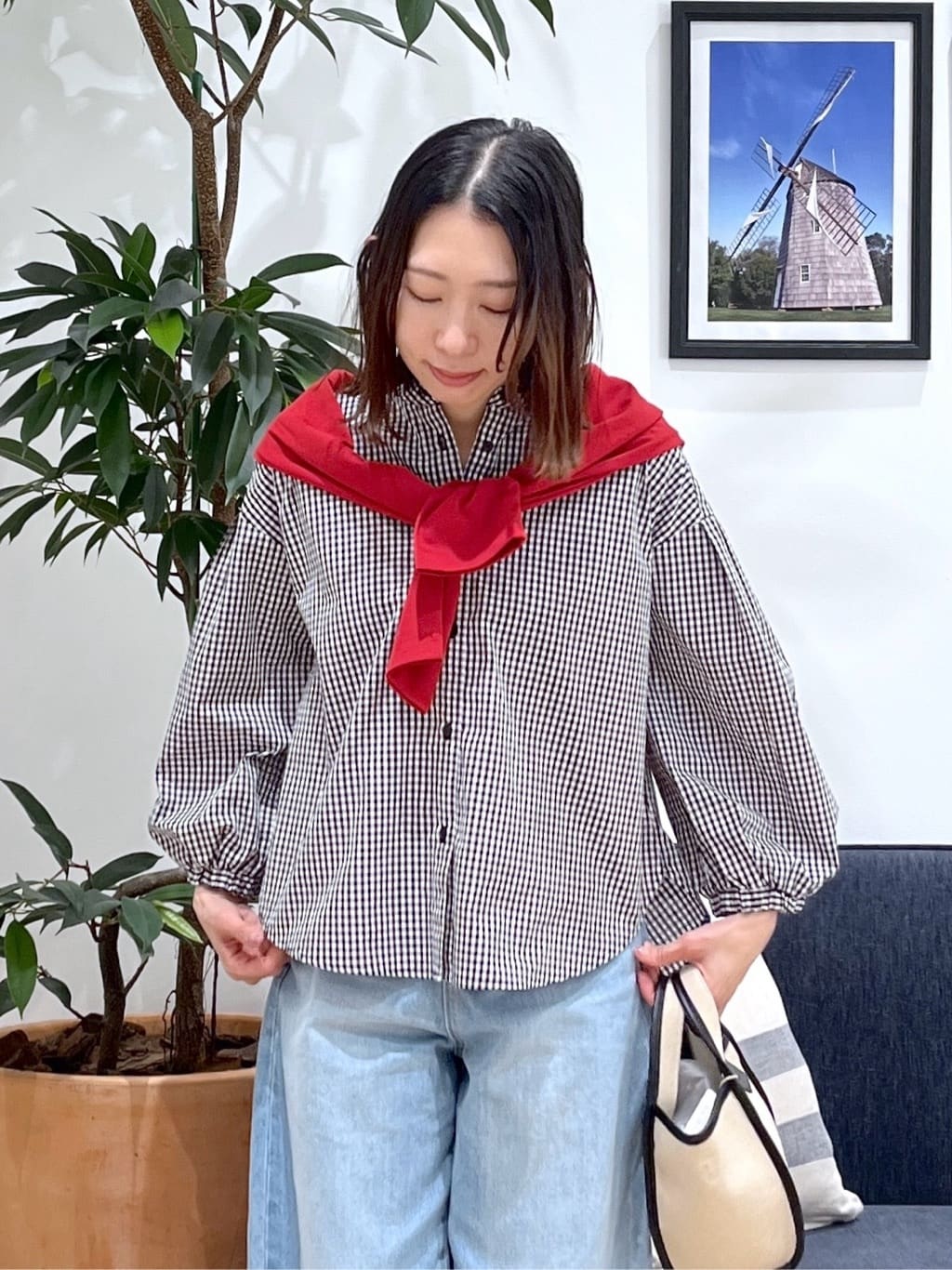 canaさんの「Dessin｜【洗える】スナップボタンカーディガン」を使ったコーディネート