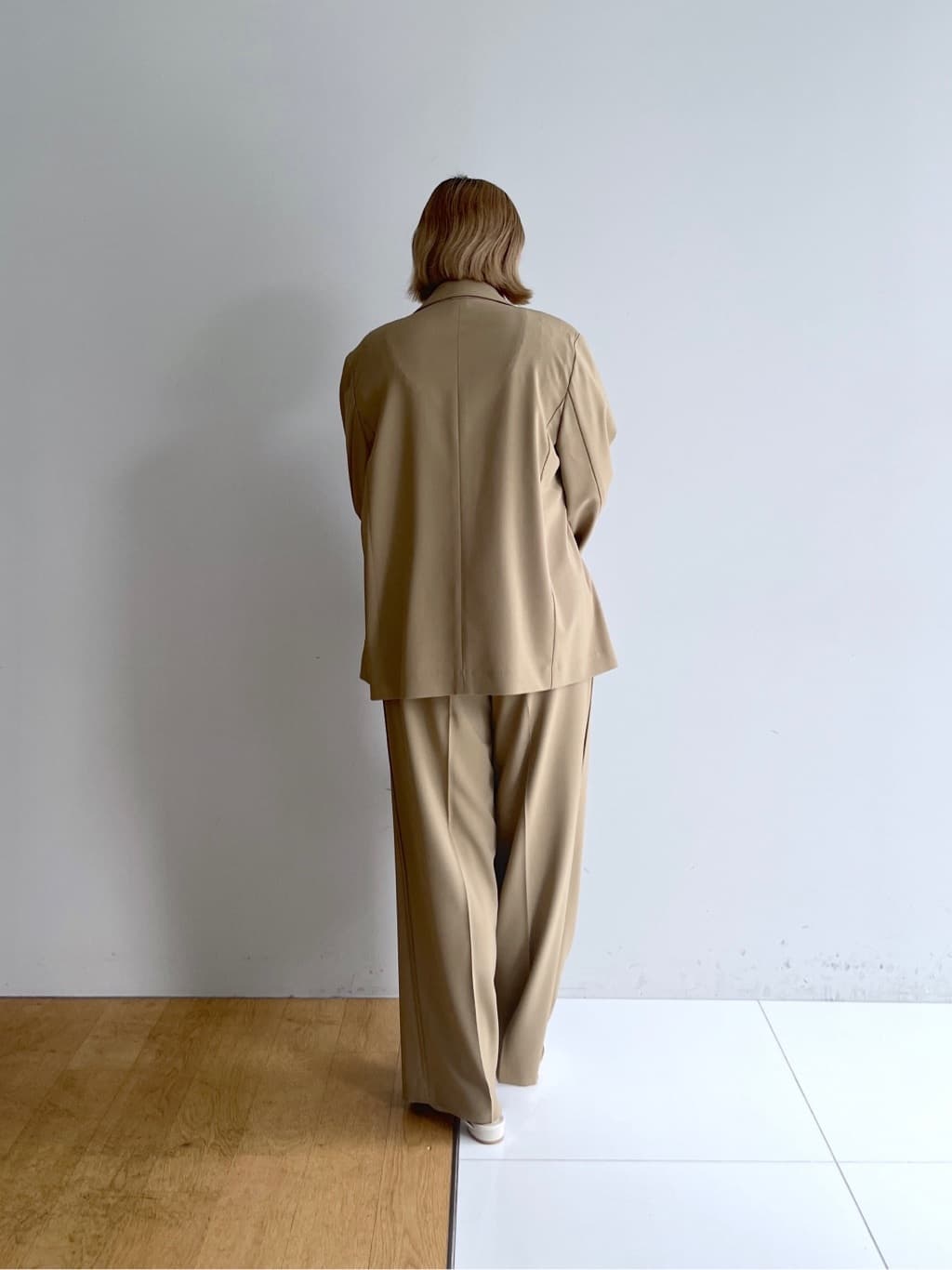 Harukaさんの「INDIVI｜Comfy SET UP｜ダブルブレストイージージャケット【セットアップ対応／通勤／カセット服／接触」を使ったコーディネート