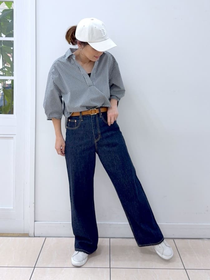 Osawaさんの「Dessin｜【洗える】スキッパーシャツブラウス」を使ったコーディネート