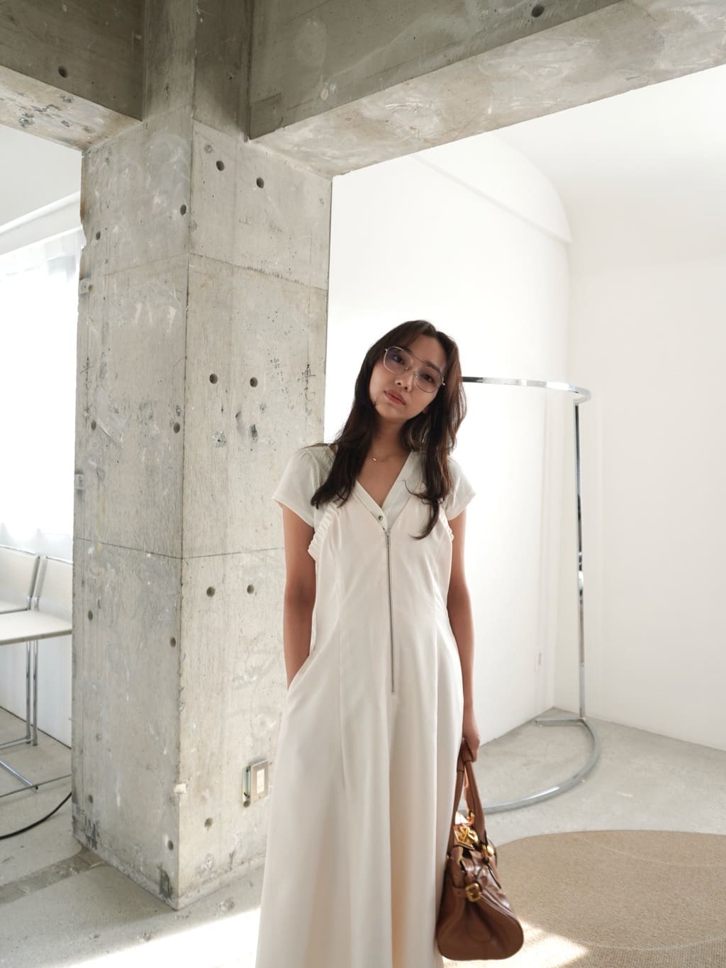 CODE A 本部スタッフさんの「CODE A｜sensual strap cami dress」を使ったコーディネート