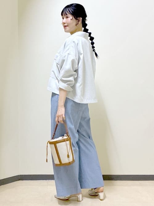  beni_gingerさんの「Reflect｜リネンライクシャツブルゾン」を使ったコーディネート