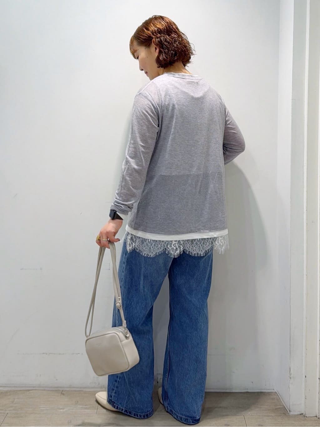 sumicaさんの「OPAQUE.CLIP｜配色レイヤードロングスリーブTシャツ【洗える】」を使ったコーディネート