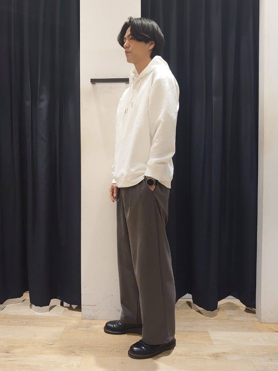 Fさんの「THE SHOP TK｜【さりげない表情が、品よく映える。】ふくれジャカードパーカ」を使ったコーディネート