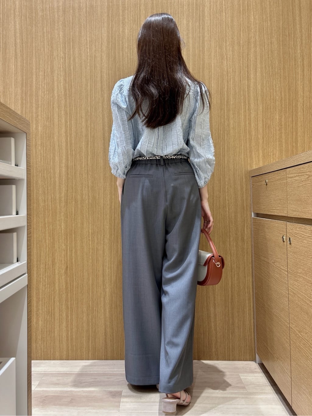 maiさんの「OPAQUE.CLIP｜フリンジジャカードブラウス【洗濯機OK】」を使ったコーディネート
