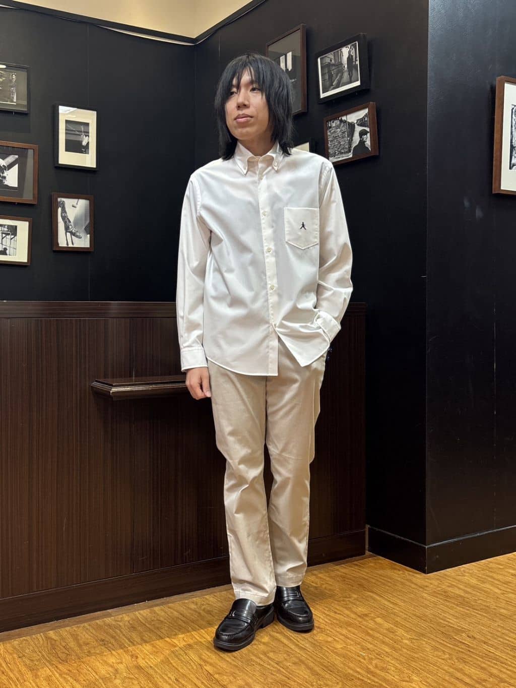 moritaさんの「TAKEO KIKUCHI｜リネンライクカルゼ リブブルゾン」を使ったコーディネート