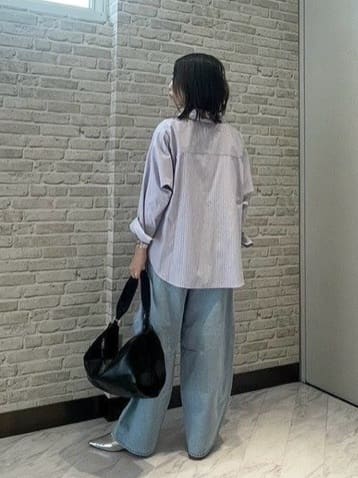 Mikoさんの「INDIVI｜バレルデニムパンツ」を使ったコーディネート