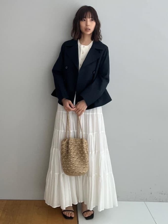 misaさんの「DRESSTERIOR｜【UVカット/ウォッシャブル】クールタッチ ニットカーディガン」を使ったコーディネート