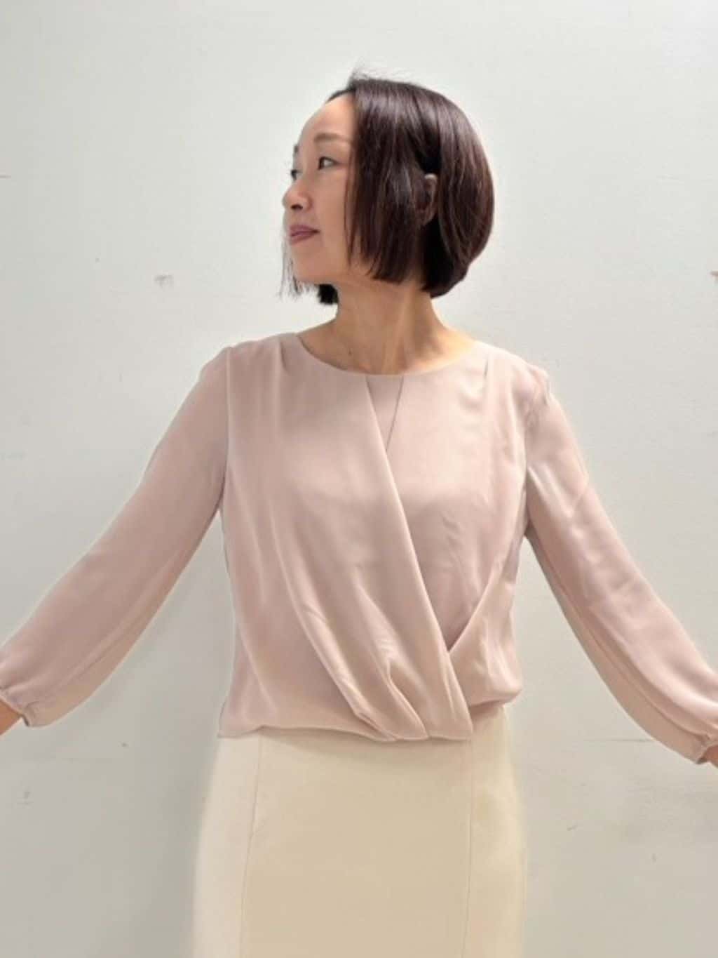 keikoさんの「COUP DE CHANCE｜【手洗い可／日本製／スーツ可】タイトシルエットスカート」を使ったコーディネート