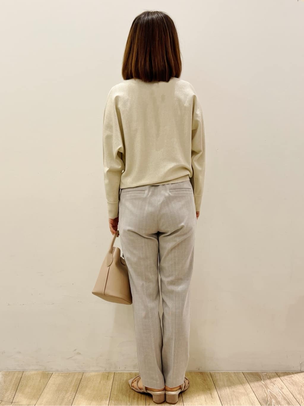 kcさんの「OPAQUE.CLIP｜フロントパーツ付きドルマンスリーブニット【洗濯機OK／抗ピル】《7col》」を使ったコーディネート