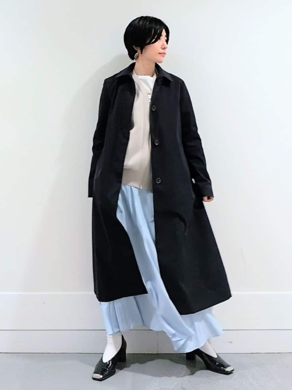 ミズタさんの「UNTITLED｜◆【はっ水/洗える】タスランステンカラーコート」を使ったコーディネート