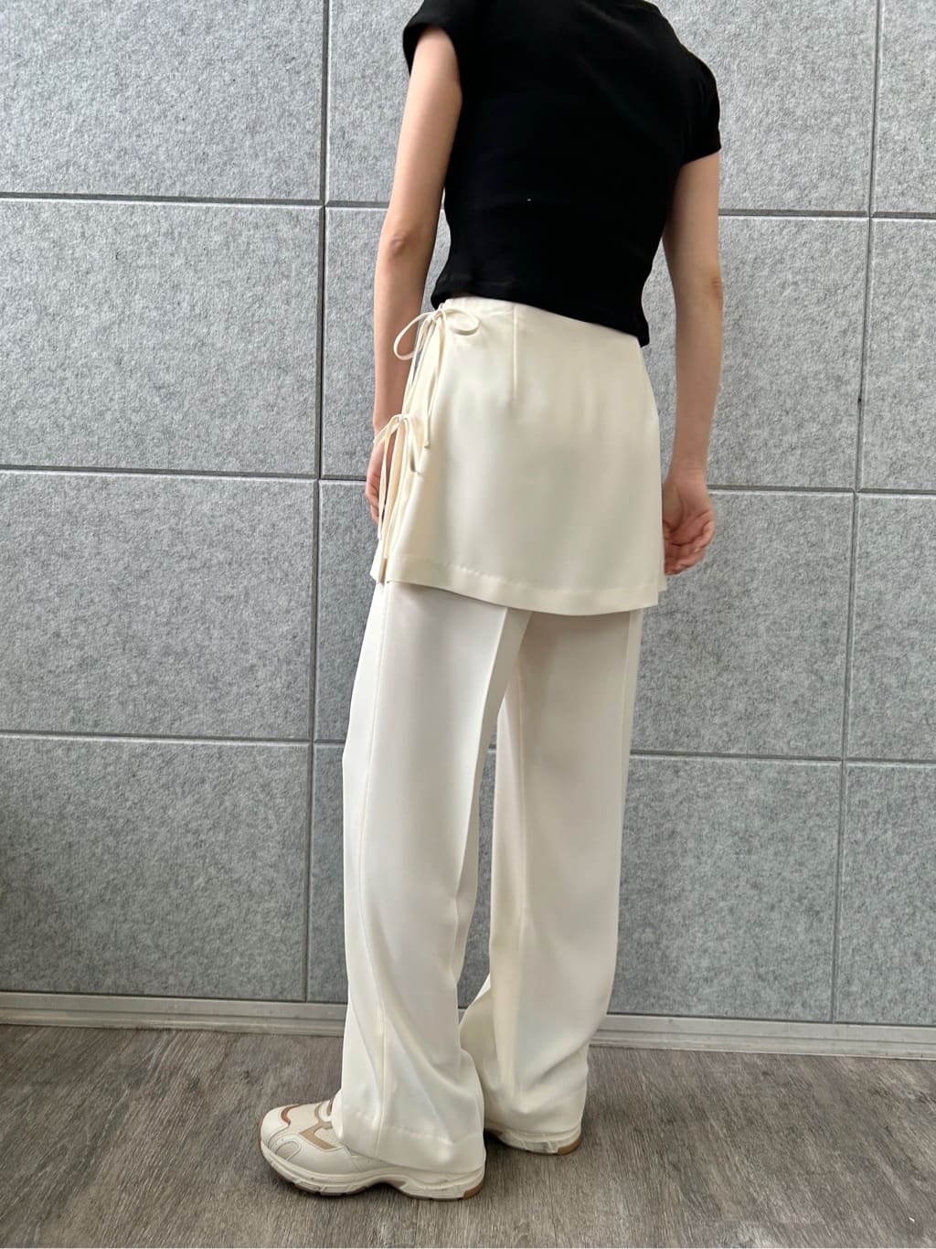 harunaさんの「CODE A｜M everyday rib button tee」を使ったコーディネート