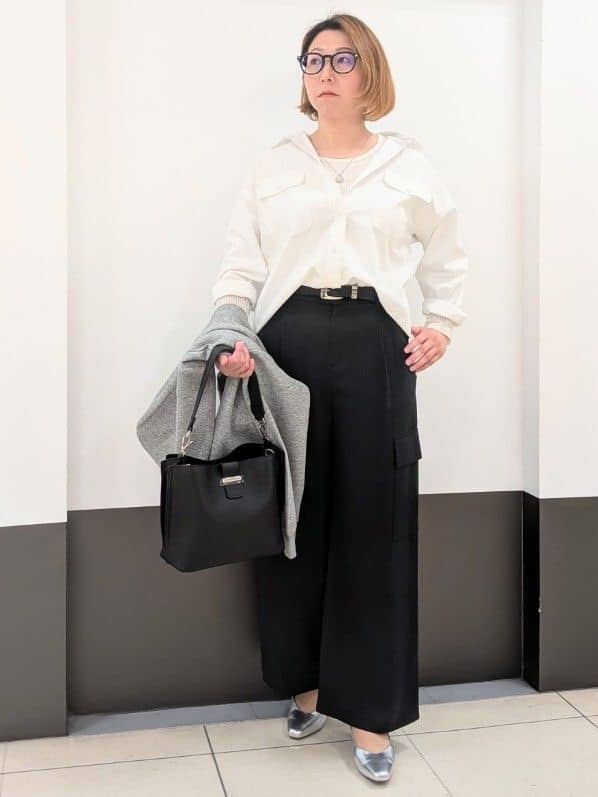 じゅりさんの「Reflect｜【羽織にも◎】ダンガリーシャツ」を使ったコーディネート