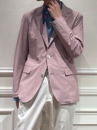 橋本さんの「DRESSTERIOR｜【セットアップ可/MonoMax4月号掲載/Safari5月号掲載】CARREMAN ストレッチジャ」を使ったコーディネート