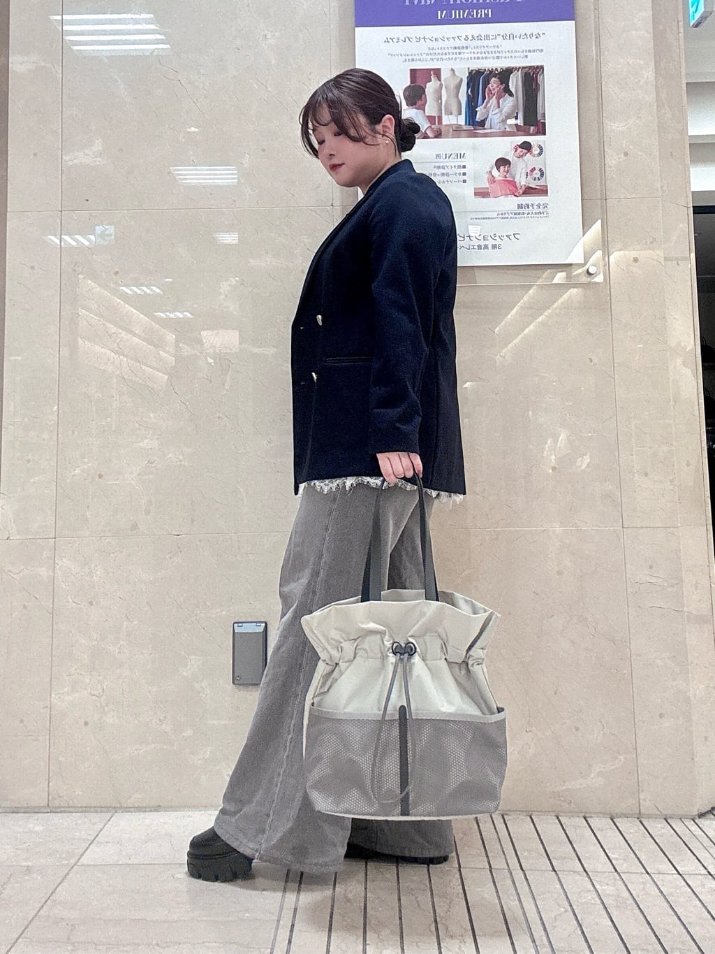 mさんの「HIROKO HAYASHI｜LUINI AGILE（ルイーニ アジレ）トートバッグ」を使ったコーディネート