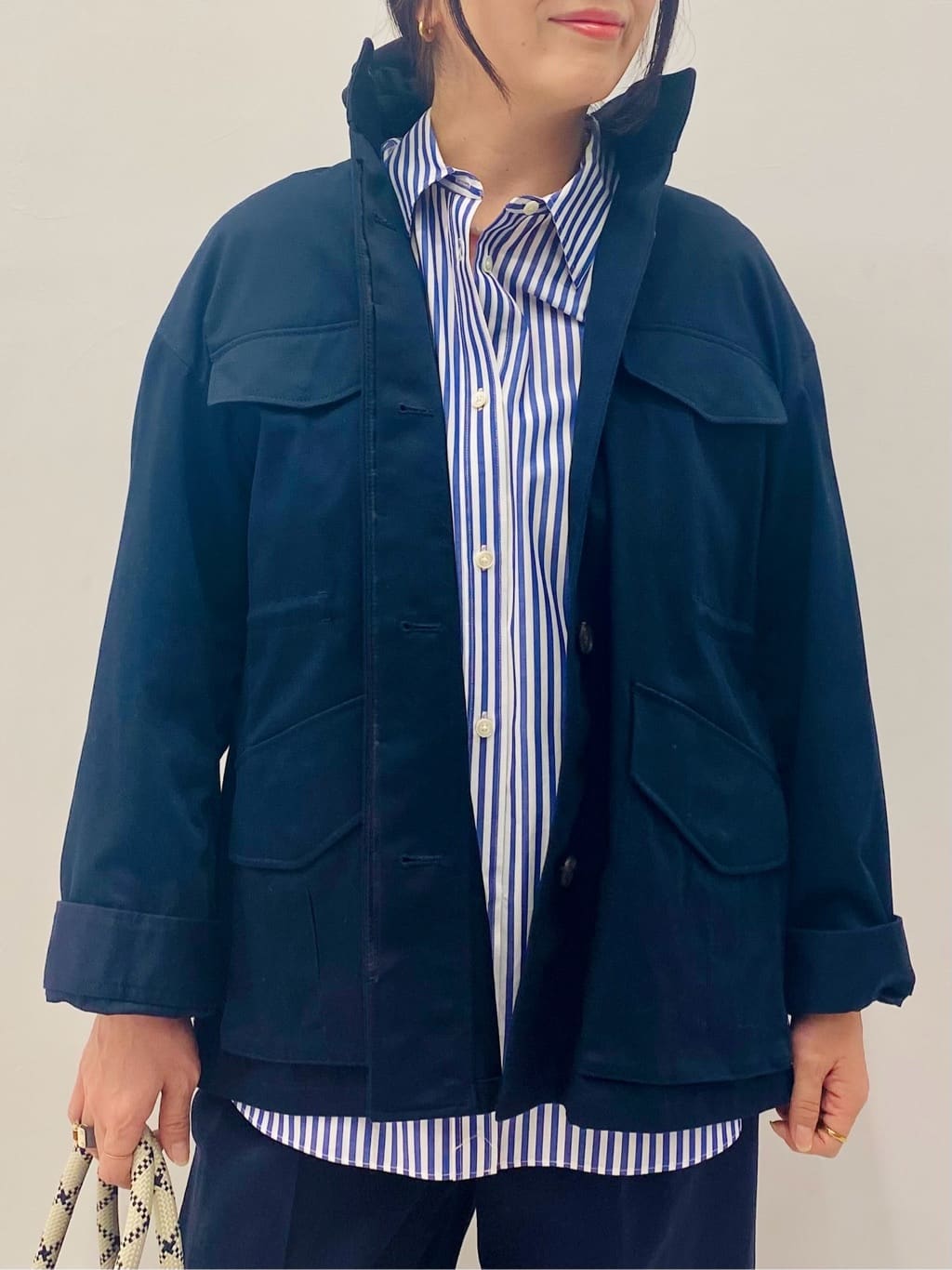 Sawaguchiさんの「DRESSTERIOR｜【ウォッシャブル】コンパクトコットンミリタリーブルゾン」を使ったコーディネート