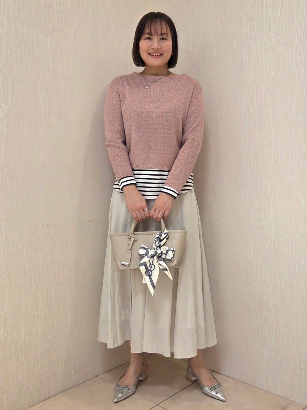 naokoさんの「UNTITLED｜◆【洗える/光沢感】ファンシーヤーンニット」を使ったコーディネート