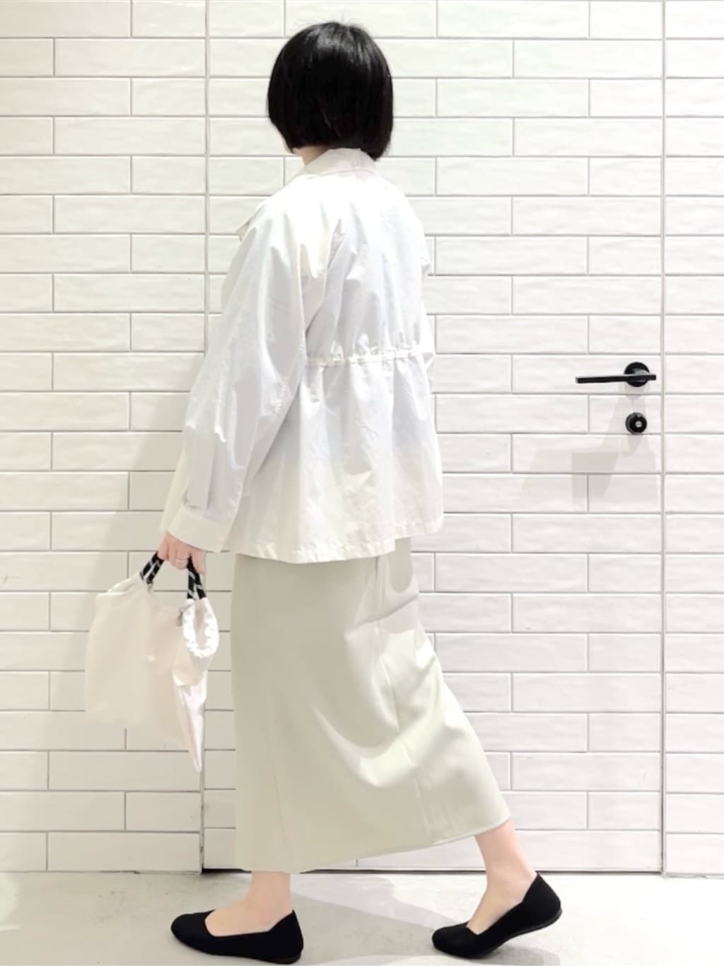 しおりさんの「OPAQUE.CLIP｜撥水スタンドZIPブルゾン【洗濯機OK／UVケア／花粉対応】」を使ったコーディネート