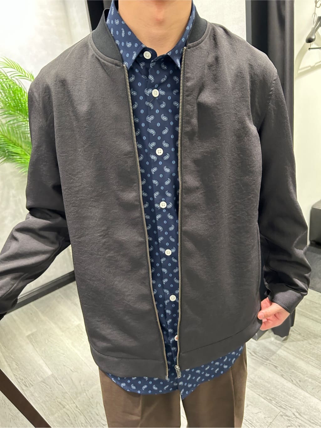 ruiさんの「TAKEO KIKUCHI｜リネンライクカルゼ リブブルゾン」を使ったコーディネート