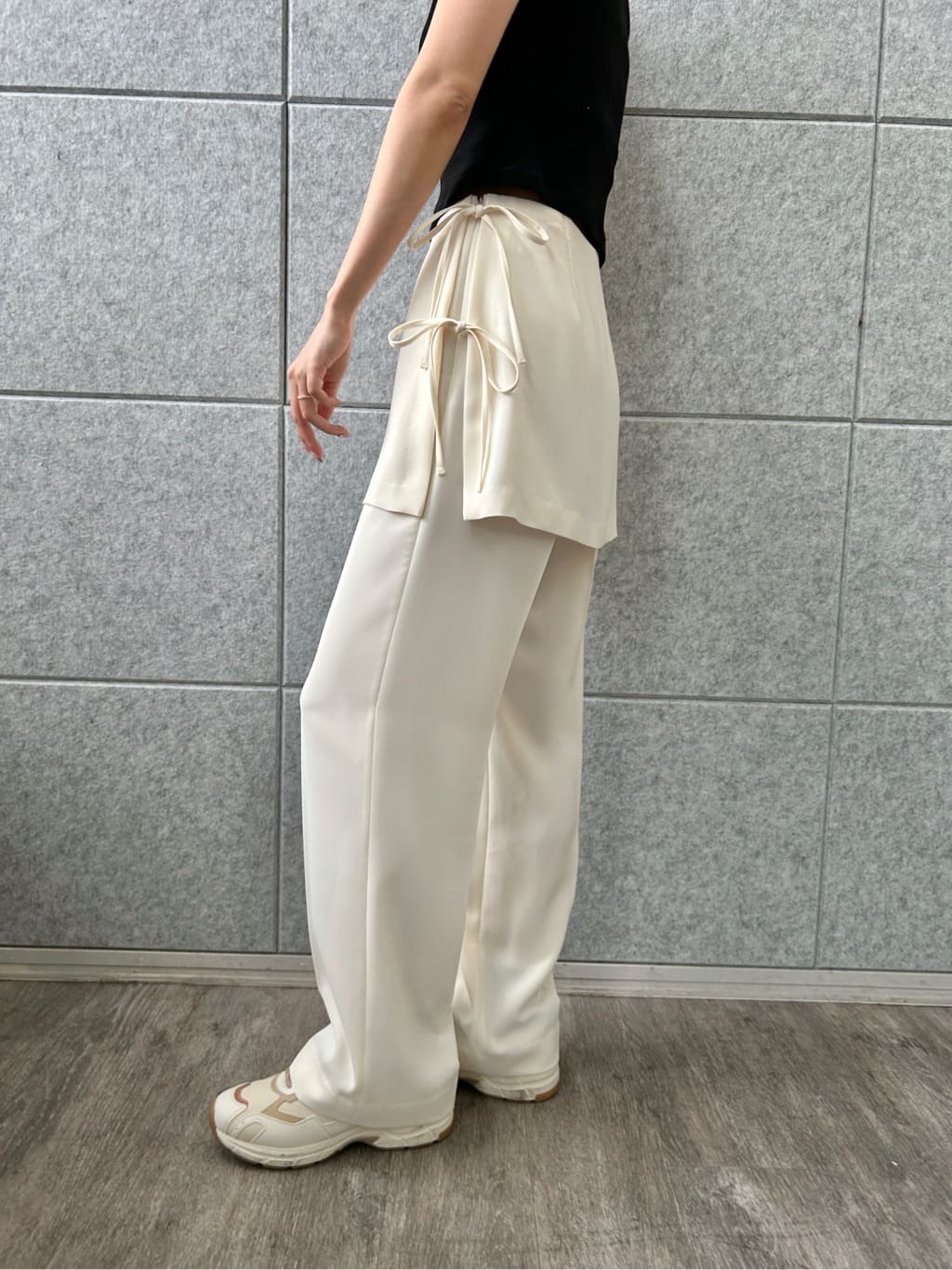 harunaさんの「CODE A｜M everyday rib button tee」を使ったコーディネート
