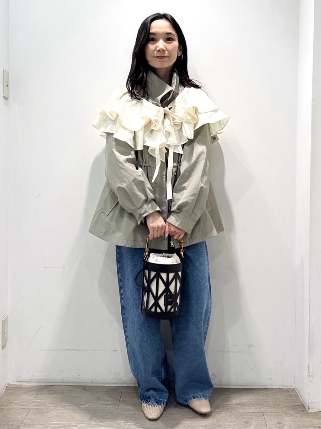 yuicciさんの「OPAQUE.CLIP｜撥水スタンドZIPブルゾン【洗濯機OK／UVケア／花粉対応】」を使ったコーディネート