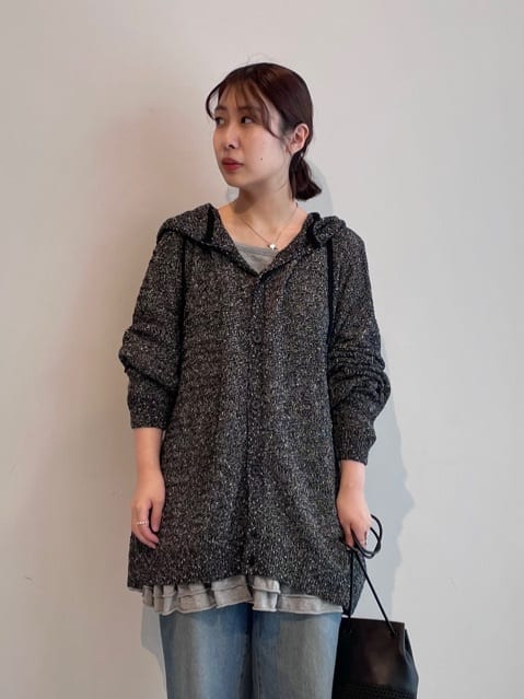 abeさんの「tk.TAKEO KIKUCHI｜パターンドメッシュニットパーカー」を使ったコーディネート
