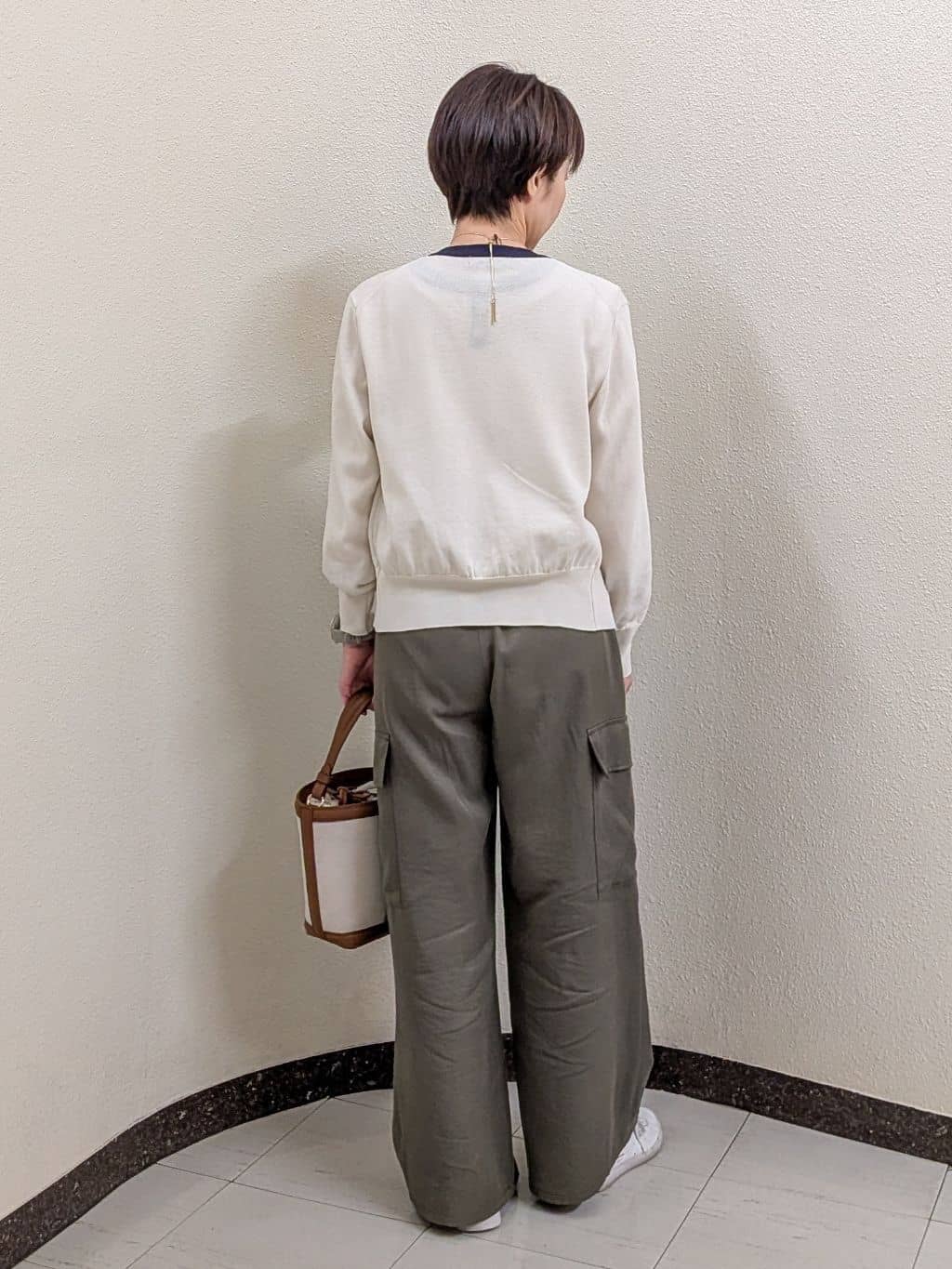 ホンマさんの「Reflect｜【アンサンブル可】バイカラーニット」を使ったコーディネート