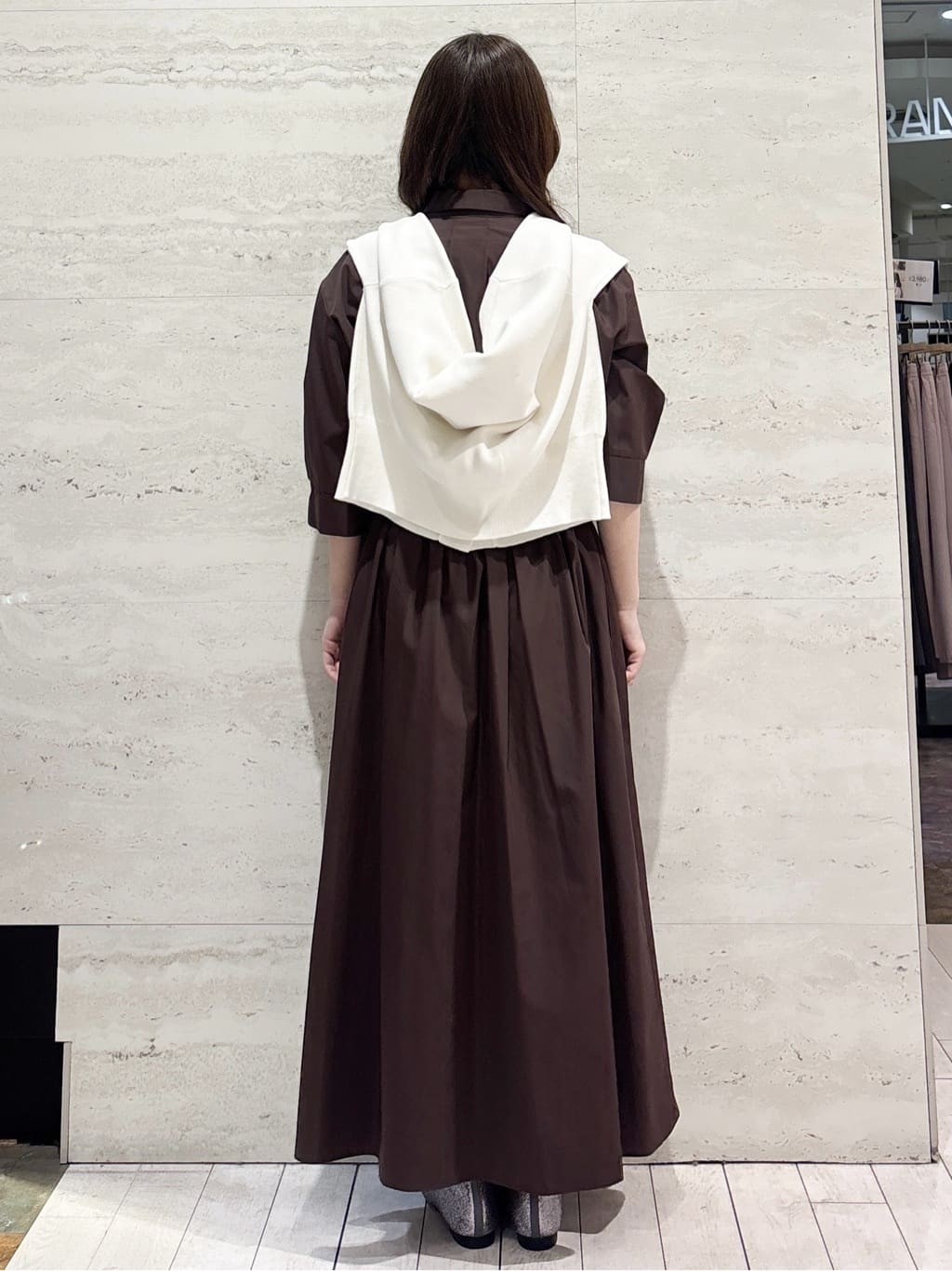 かほさんの「OPAQUE.CLIP｜リボンベルト付きシャツワンピース【洗濯機OK／防シワ加工】」を使ったコーディネート