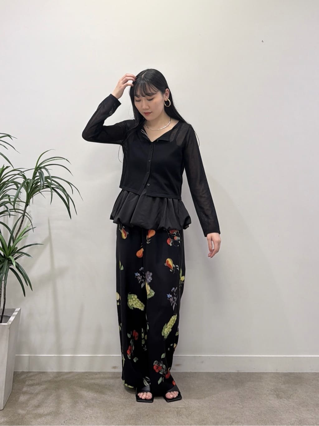 rinaさんの「INDIVI｜ビスチェシアーアンサンブル」を使ったコーディネート