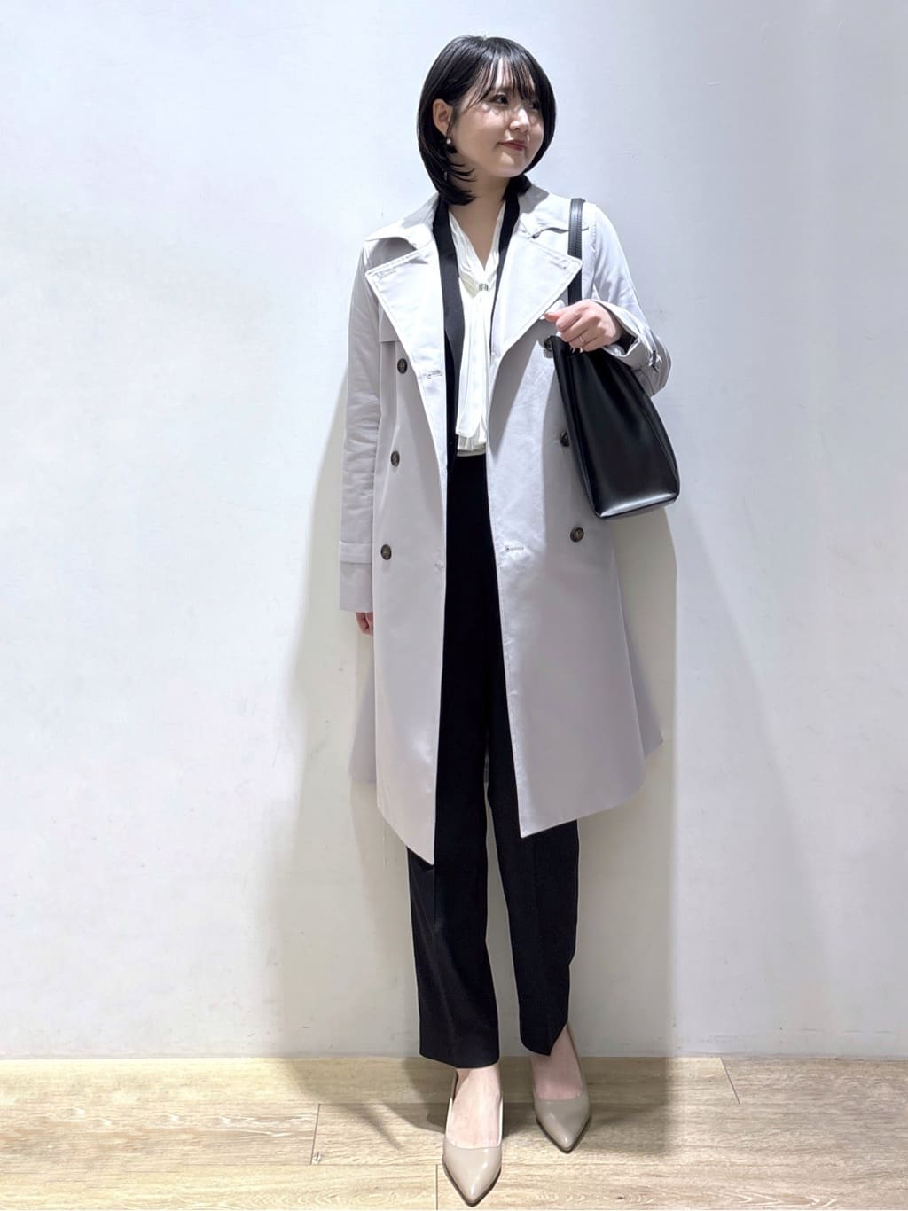 mizukiさんの「index｜撥水トレンチコート【洗濯機OK／花粉対応】《XS～3L》」を使ったコーディネート