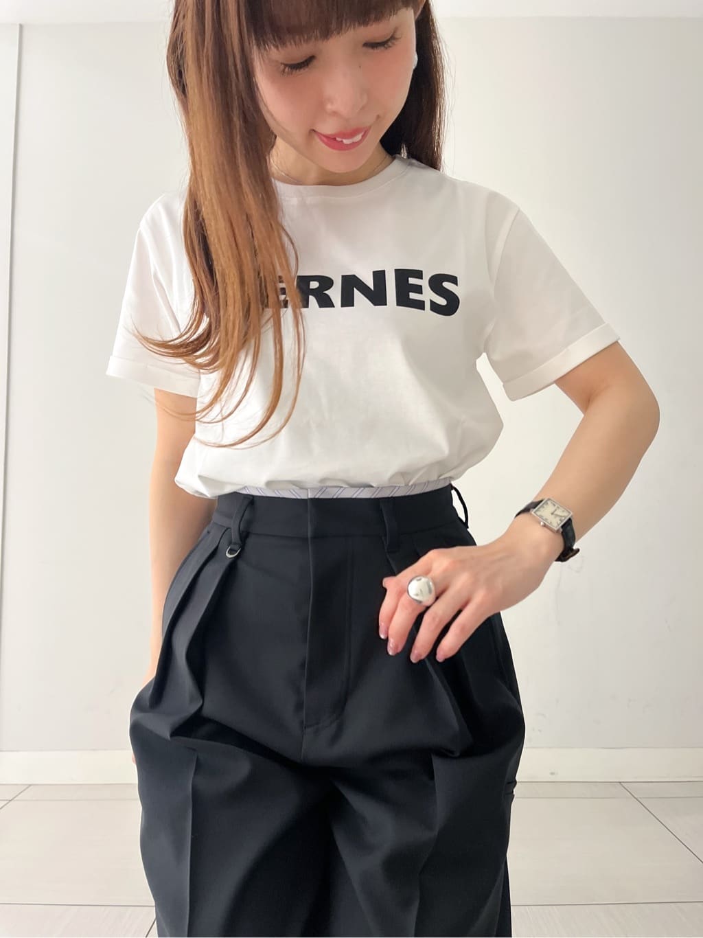 じゅんさんの「DRESSTERIOR｜【接触冷感/ウォッシャブル/otonaMUSE5月号掲載】カービーカーゴパンツ」を使ったコーディネート