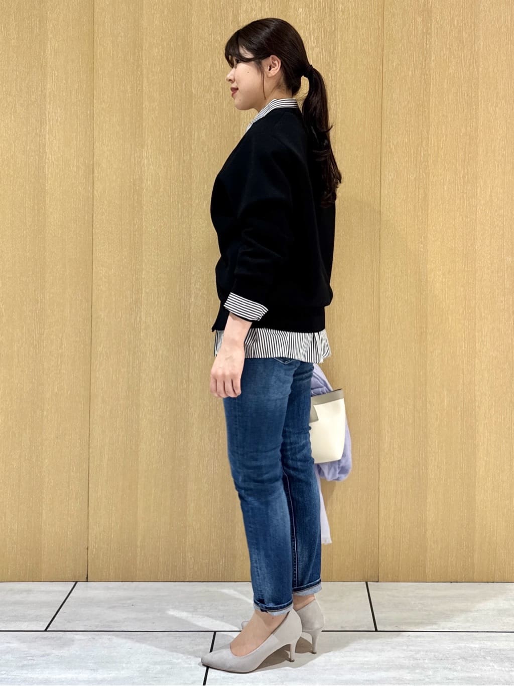 nanaさんの「UNTITLED｜【Healthy DENIM&times;UNTITLED】別注 R Mrytle（リマートル）テーパードデニム」を使ったコーディネート