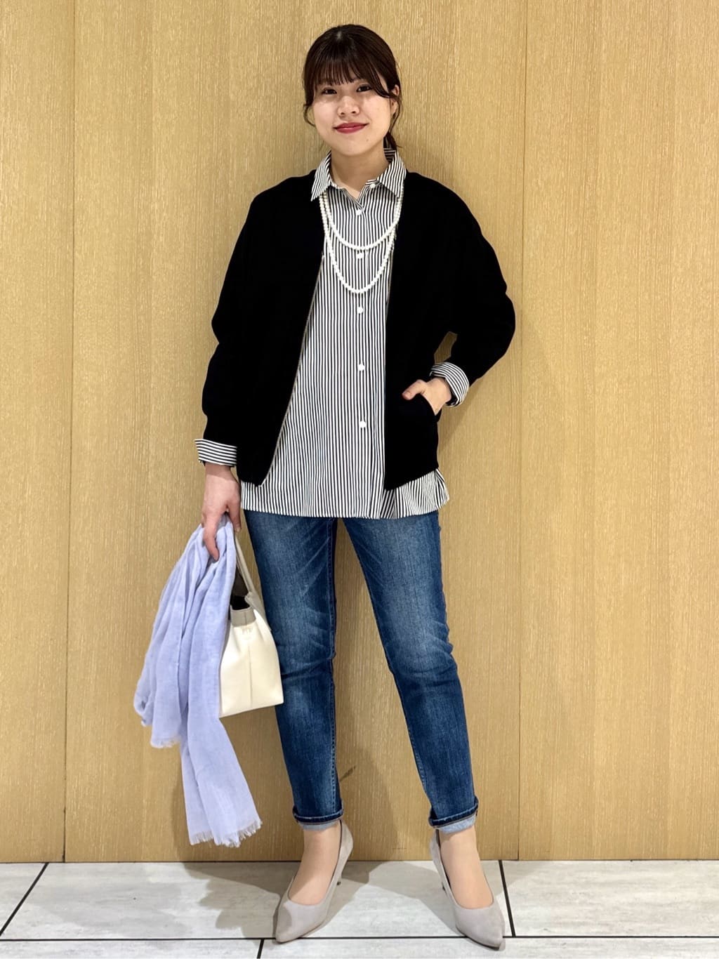 nanaさんの「UNTITLED｜【Healthy DENIM&times;UNTITLED】別注 R Mrytle（リマートル）テーパードデニム」を使ったコーディネート