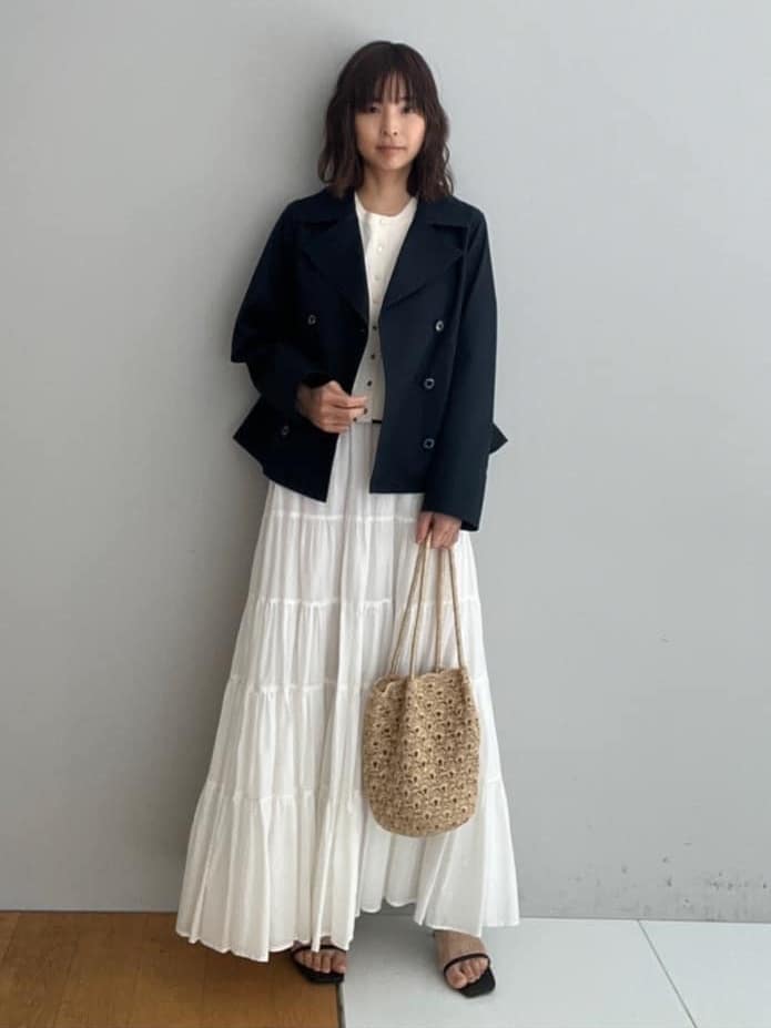 misaさんの「DRESSTERIOR｜【UVカット/ウォッシャブル】クールタッチ ニットカーディガン」を使ったコーディネート